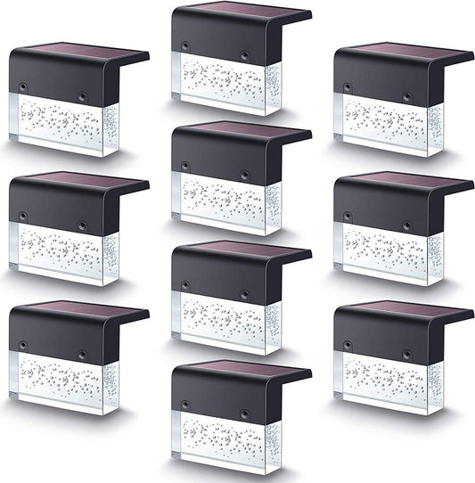 Waterproof New RGB LED Solar Crystal Step Lights