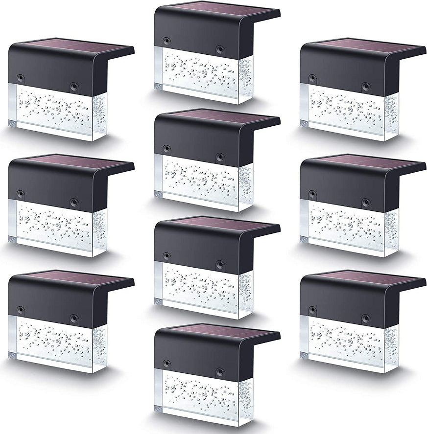 Waterproof New RGB LED Solar Crystal Step Lights